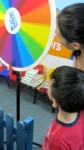 spin the colour wheel for a prize